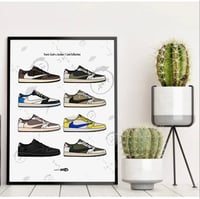 Image 3 of Sneaker Poster Travis Scott Jordan 1 Low Collection