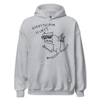 Image 2 of everything hurts Unisex Hoodie