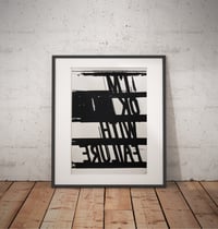 Image 1 of I'm ok with failure mirror art print