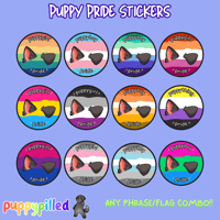 Image 3 of Puppy Pride Sticker (Customize your own!)