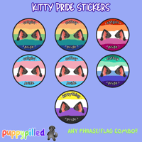 Image 3 of Kitty Pride Sticker (Customize your own!)