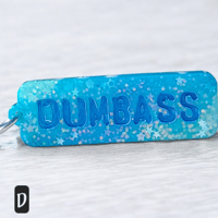 Image 4 of Cussword keychain "Dumbass"