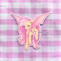 Image of My Little Pony Flutterbat Glitter Stardust Vinyl Waterproof Sticker
