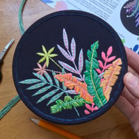 Image 5 of Midnight Jungle Embroidery Kit