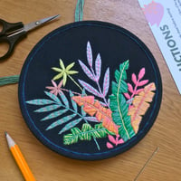 Image 3 of Midnight Jungle Embroidery Kit