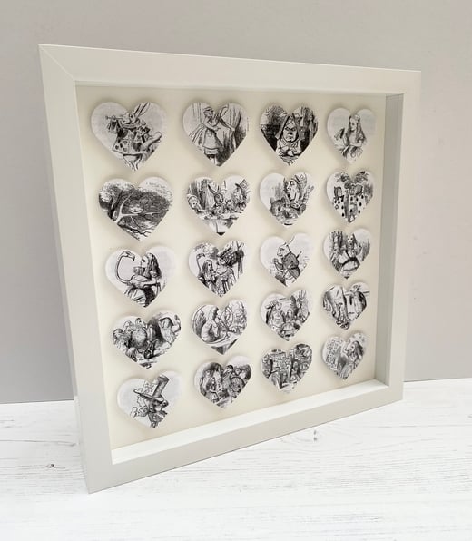 Alice in Wonderland 20 hearts original artwork 