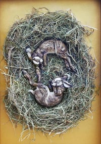 Image 2 of Felicity Lloyd Coombes - 'Lullaby" - Unique Framed Ceramic Sculptures