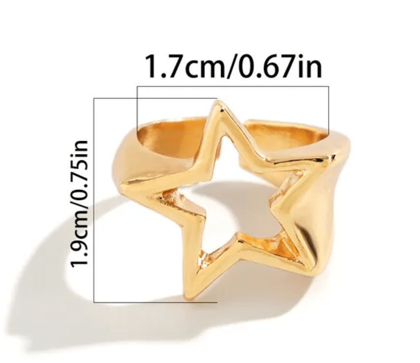 SILVER STAR RING