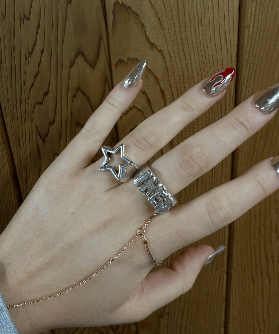 SILVER STAR RING