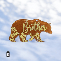 Image 2 of Bear family keychain BROTHER 