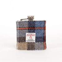 6oz Harris Tweed Hip Flask - Mackenzie Tartan