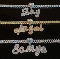Bling heart chain 