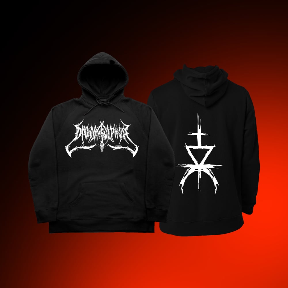 Image of Drown In Sulphur front&back CVLT HOODIE