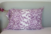 Image 1 of Plum Floral Pillowcase