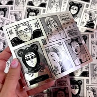 Image 1 of Metal Faces Sticker Sheet (kiss cut)