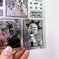 Image 2 of Metal Faces Sticker Sheet (kiss cut)