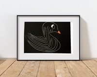 Image 1 of Original Duck Linoprint