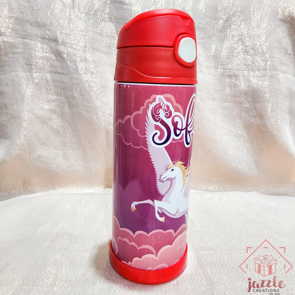 Image of Pegasus Personalized 12oz Kids Bottle Tumbler