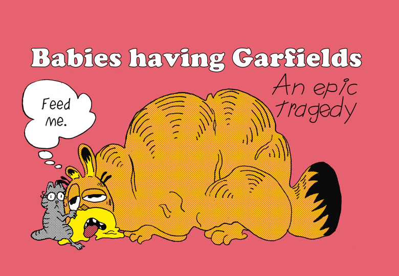 Image of Babies Having Garfields