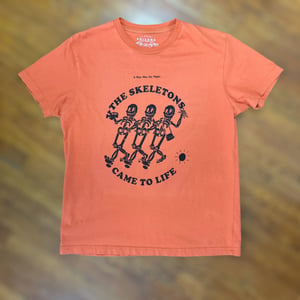 THE NIGHT THE SKELETONS CAME TO LIFE-ORANGE T-SHIRT