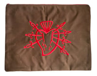 Image 3 of Sacred Heart - Waxed Cotton Zip Bag  