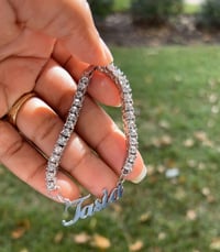 Image 1 of Tennis custom child: adult bracelet 