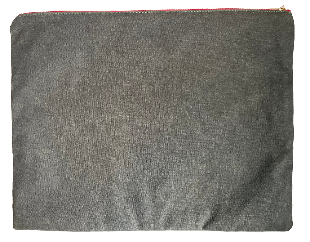 Sacred Heart - Waxed Cotton Zip Bag  