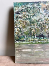Image of Toile paysage avec barque 