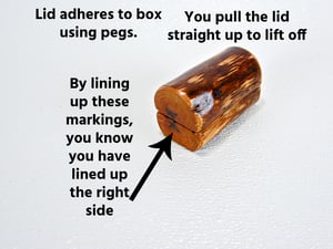 Image of Wooden Log Ring Box for wedding proposal or special day, Ring Boy Box