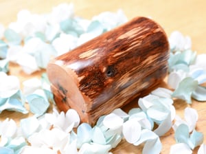 Image of Wooden Log Ring Box for wedding proposal or special day, Ring Boy Box