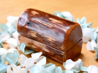 Image 1 of Wooden Log Ring Box for wedding proposal or special day, Ring Boy Box