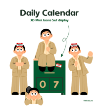 Image 1 of [DECOR] Daily Calendar 3D Mini Joons Display