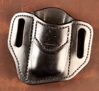 Image 1 of Blacked Out Double stack 9mm OWB mag pouch.