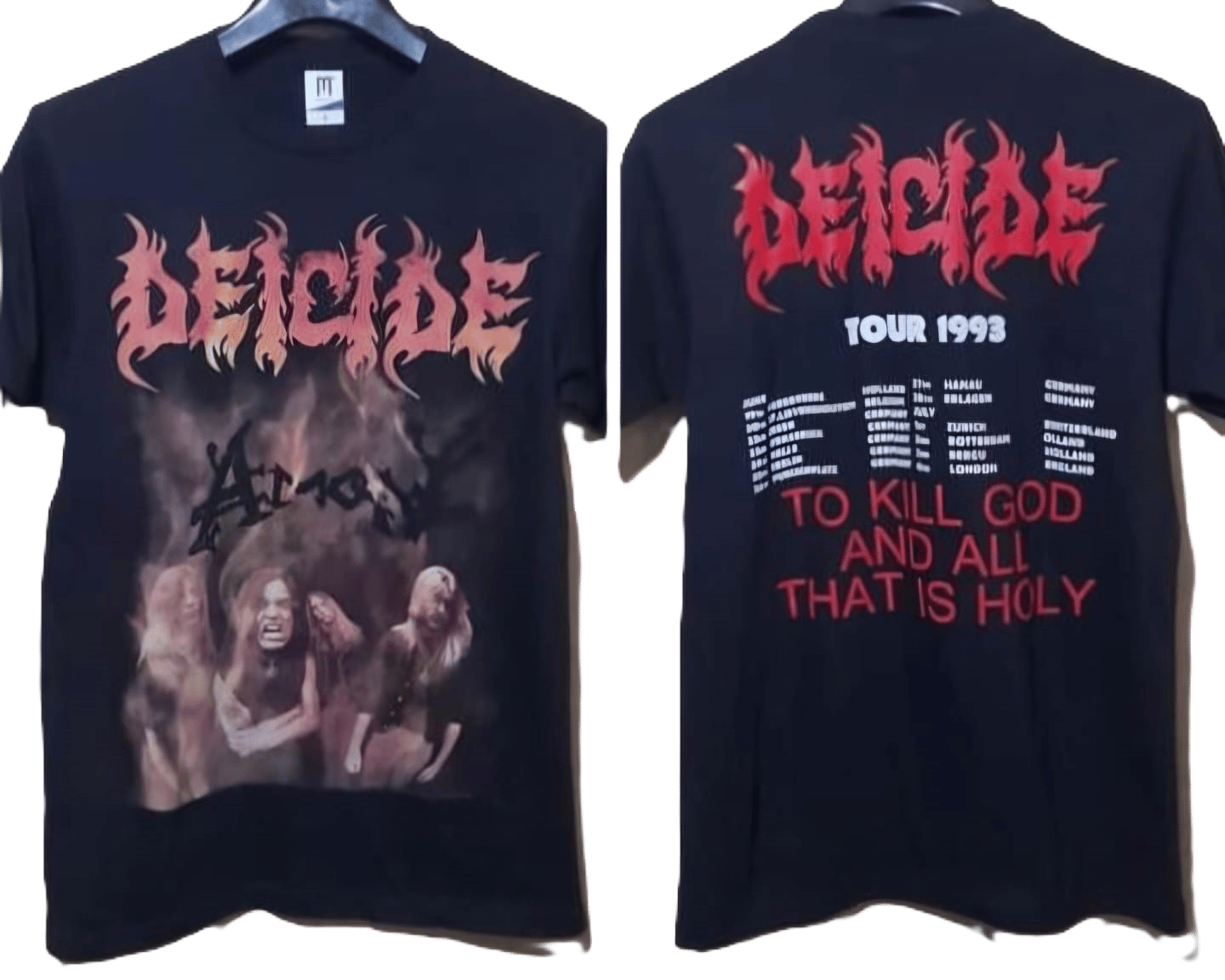 Image of Deicide - Amon Tour Shirt 1993