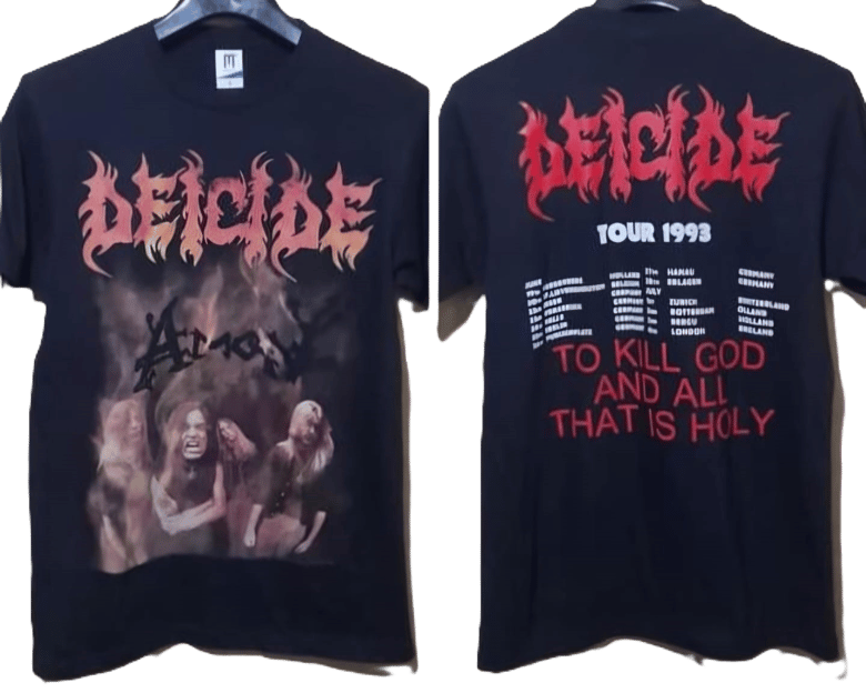 Image of Deicide - Amon Tour Shirt 1993