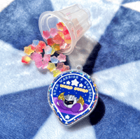Image 1 of Meta Knight’s Warp Star Pudding Cup Keychain