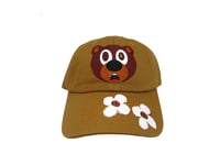 Image 1 of Brown Flower Bear Hat