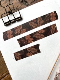 Image 2 of Autumn Oak Leaves Washi Tape (15mm wide)