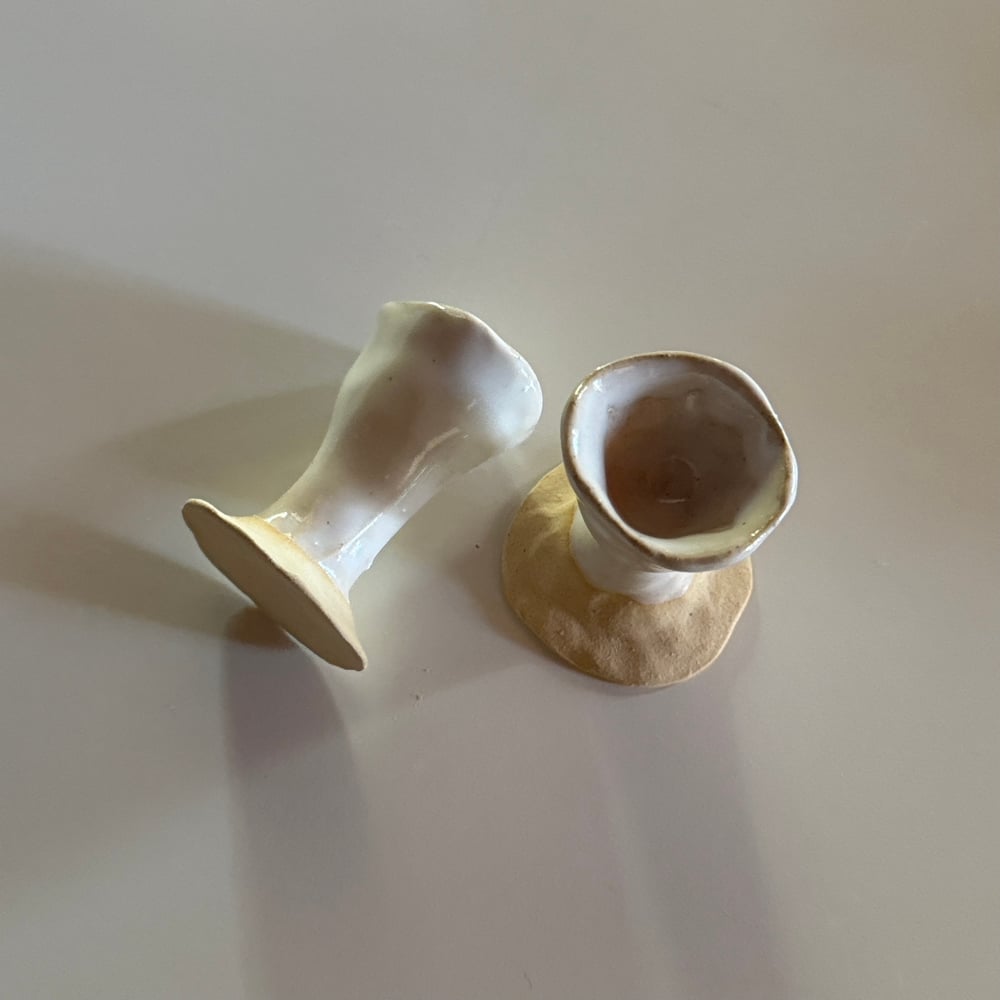 Image of white candle holder