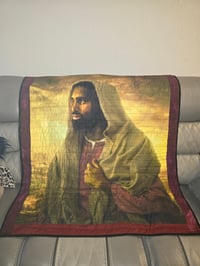 Image 1 of Black Jesus quilt/wall hanging 