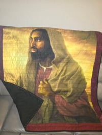 Image 2 of Black Jesus quilt/wall hanging 