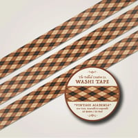 Image 1 of Vintage Academia Argyle Yellow Washi Tape