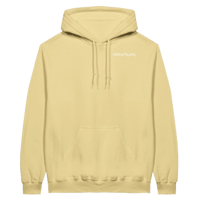 Tan Handwritten Design Midweight Fleece Adult Hoodie