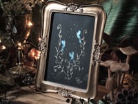 Image 4 of Blue Butterflies Framed Original Art