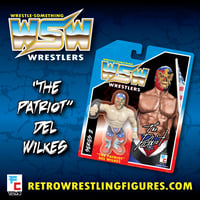 Image 3 of **IN STOCK** DEL WILKES THE PATRIOT RETRO WRESTLE-SOMETHING WRESTLERS SERIES 2 FIGURE