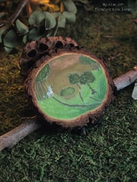 Image 3 of Unicorn Forest Painted Wood Slice