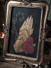 Image 1 of Golden Gauntlet Framed Original Art