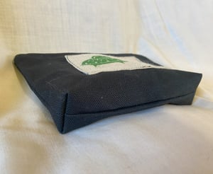 Image of Zip Wallet - Black with Green Spaceship 