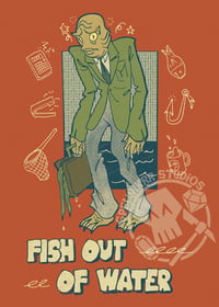 Fish Out of Water - Gill Man Print