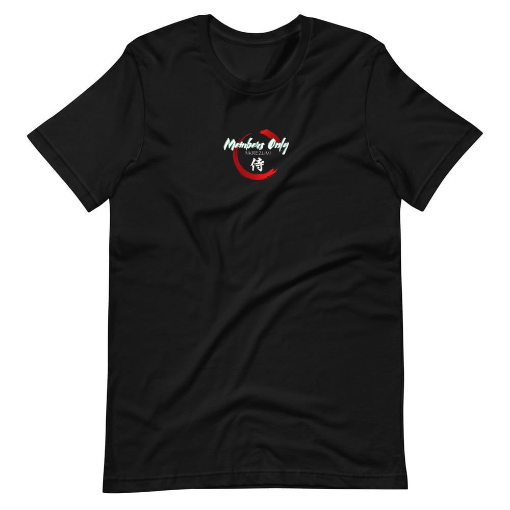 (Black) "Members Only" Rank Four Short Sleeve Shirt